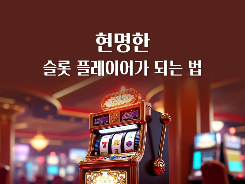 현명한 슬롯 플레이어가 되는 법