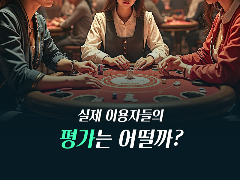 실제 이용자들의 평가