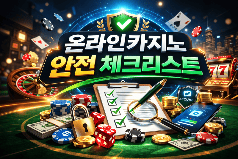 온라인카지노 안전 체크리스트